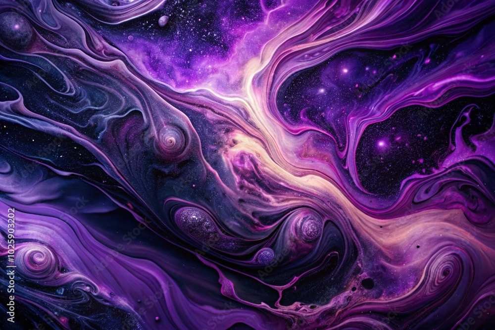 Obraz premium Abstract Purple Background with Dark Violet Marble Texture for Night Photography