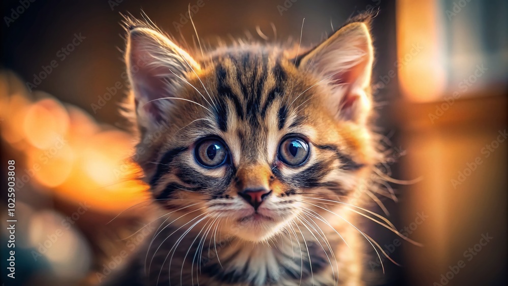 Adorable Baby Kitten Portrait in Soft Lighting – Cute Feline Photography for Cat Lovers Adorable Baby Kitten Portrait in Soft Lighting – Cute Feline Photography for Cat Lovers