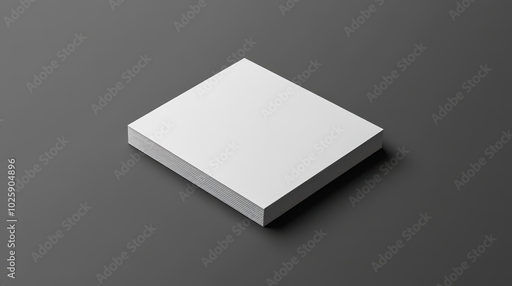 Stack of Blank White Business Cards Mockup on a Grey Background. Stack of Blank White Business Cards Mockup on a Grey Background.