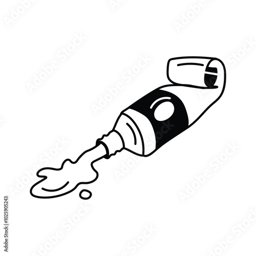Paint tube symbolizing the artist�s tools in creative expression