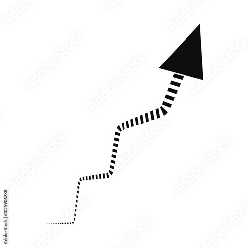 Growth Trend Chart icon vector set. Profit graph illustration sign collection. up arrow symbol or logo. Growing arrow. Eps 10.