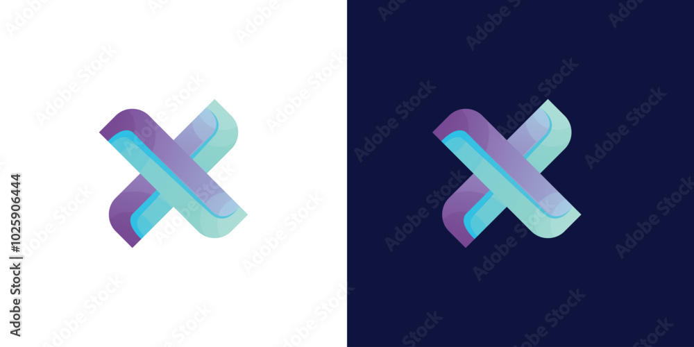 Fototapeta premium x logo icon