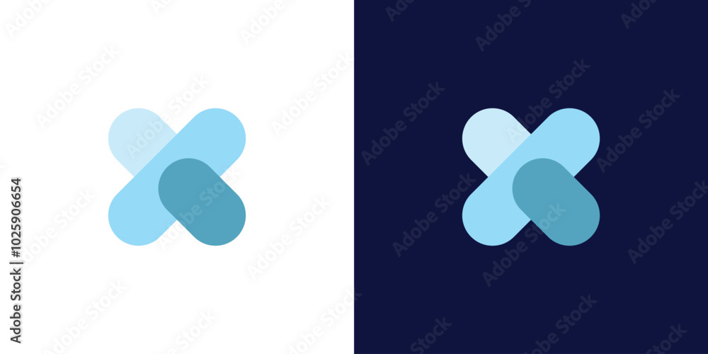 x geometric logo design x geometric logo design