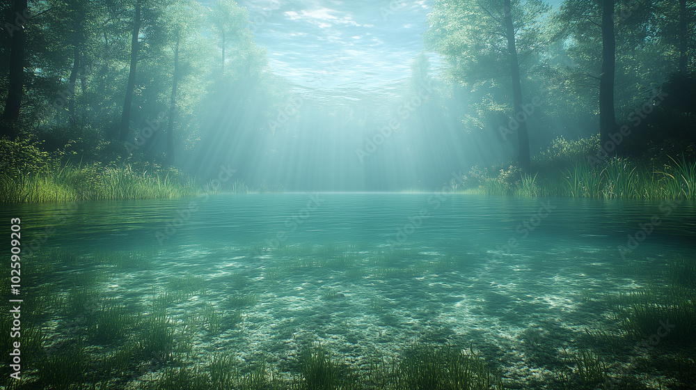 underwater world in the sea