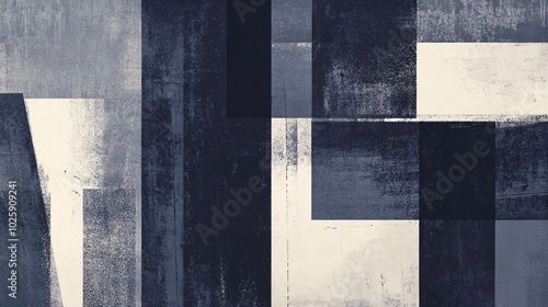 Modern Abstract Design With Grunge Texture and Geometric Patterns