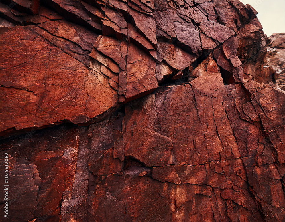 Intricate textures of red rock formations in a natural landscape under soft afternoon light Intricate textures of red rock formations in a natural landscape under soft afternoon light