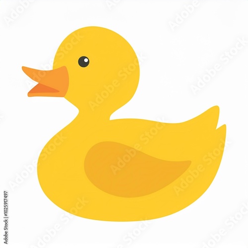 illustration of duck isolated on white