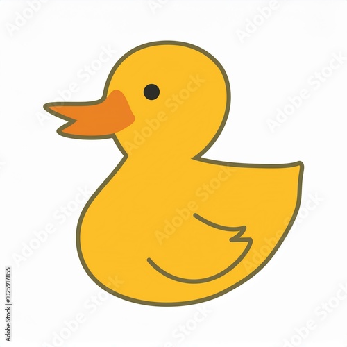 illustration of duck isolated on white