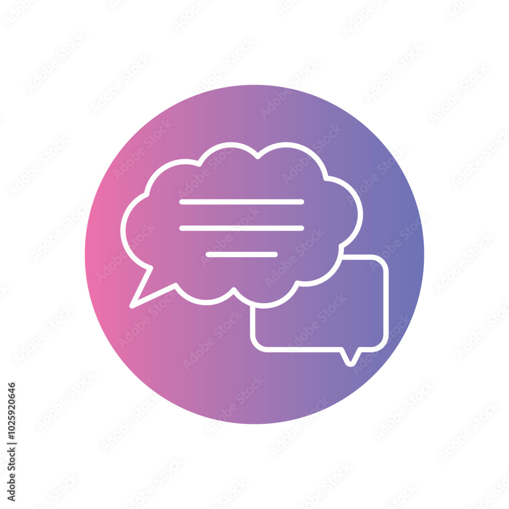 Speech Bubble vector icons stock illustration Speech Bubble vector icons stock illustration