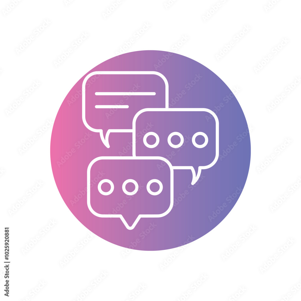 Talking vector icons stock illustration Talking vector icons stock illustration