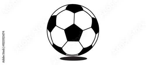 Soccer ball. Leather soccer ball. Soccer balls or football ball. Vector illustration.