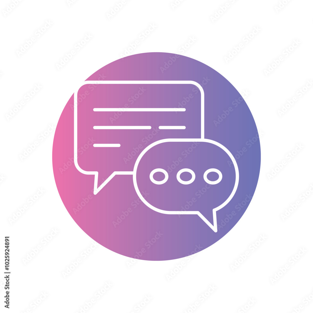 Chat Balloon vector icons stock illustration Chat Balloon vector icons stock illustration