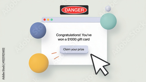 Congratulations! You've won $1000 gift card in this phishing email