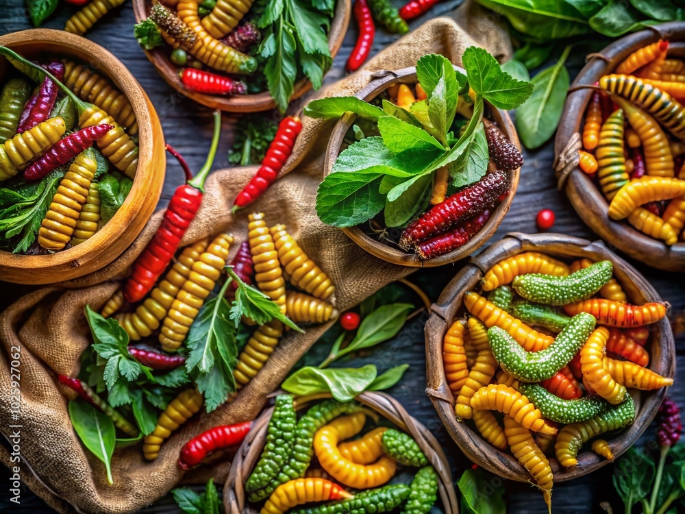 Captivating Food Photography Featuring Bag Worm Moth Caterpillar ...