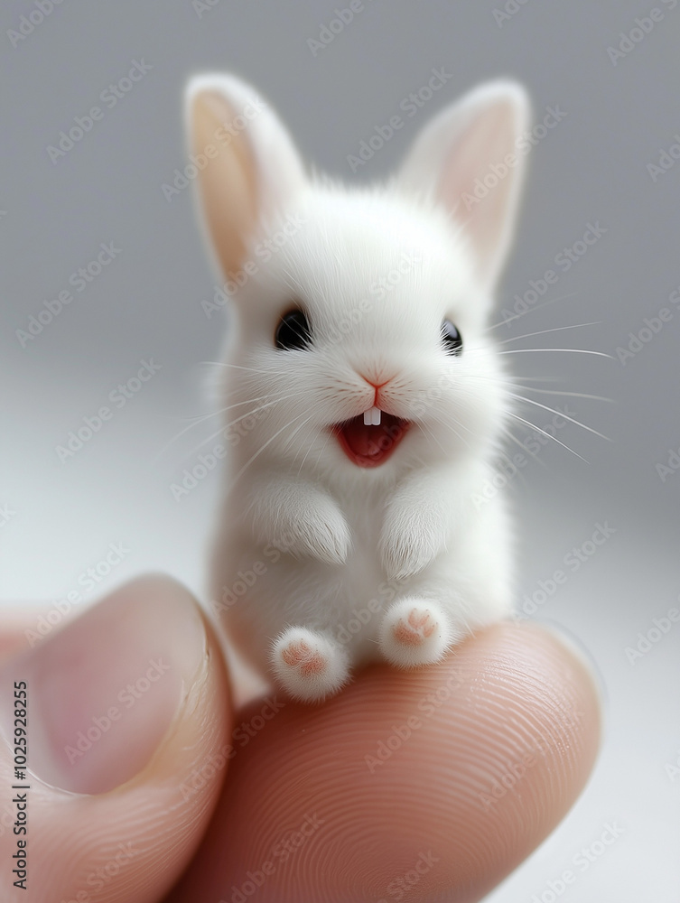 Obraz premium rabbit in a hand