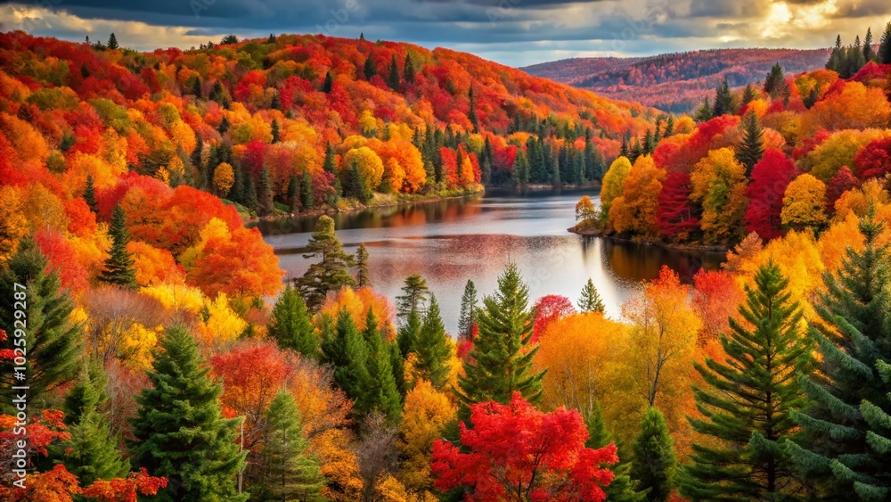 Captivating Portrait Photography of Algonquin Foliage in Autumn Colors Captivating Portrait Photography of Algonquin Foliage in Autumn Colors