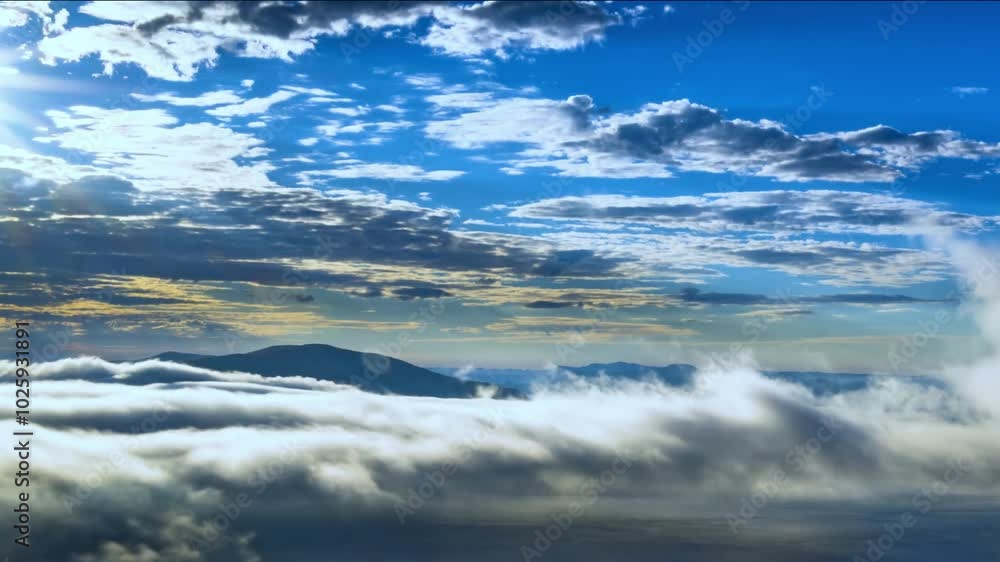 Timelapse of Beautiful Cloud Layers in the Sky Timelapse of Beautiful Cloud Layers in the Sky