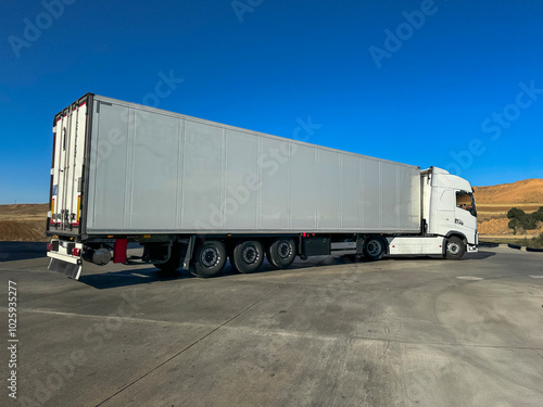 truck on the road