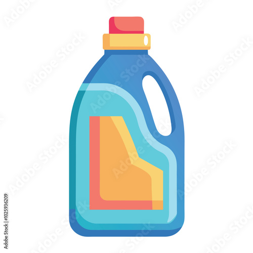 Detergent bottle vector illustration isolated on a white background