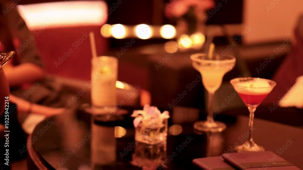 Cocktail Toast in Bangkok Lounge Cocktail Toast in Bangkok Lounge