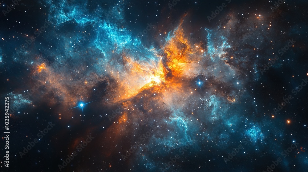 Fototapeta premium a beautiful abstract galaxy background