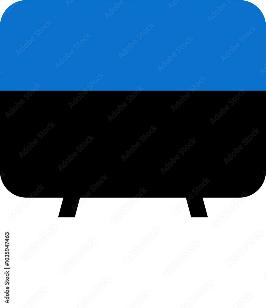 Estonia Flag On White Board Estonia Flag On White Board