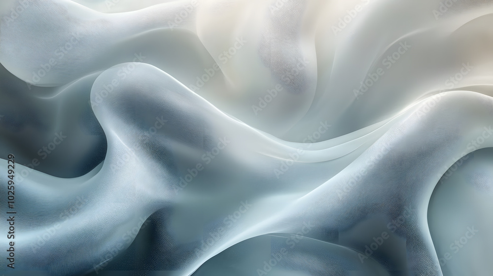 Obraz premium A piece of fabric with a wave pattern