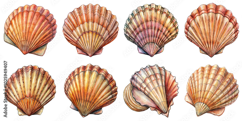 Hand Drawn illustration set of seashell . isolate on a white background. PNG
Hand Drawn illustration set of seashell . isolate on a white background. PNG