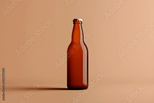 Background of Unbranded beer bottle