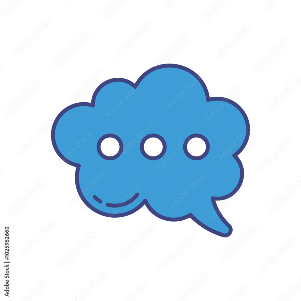 Bubble Chat vector icons stock illustration Bubble Chat vector icons stock illustration
