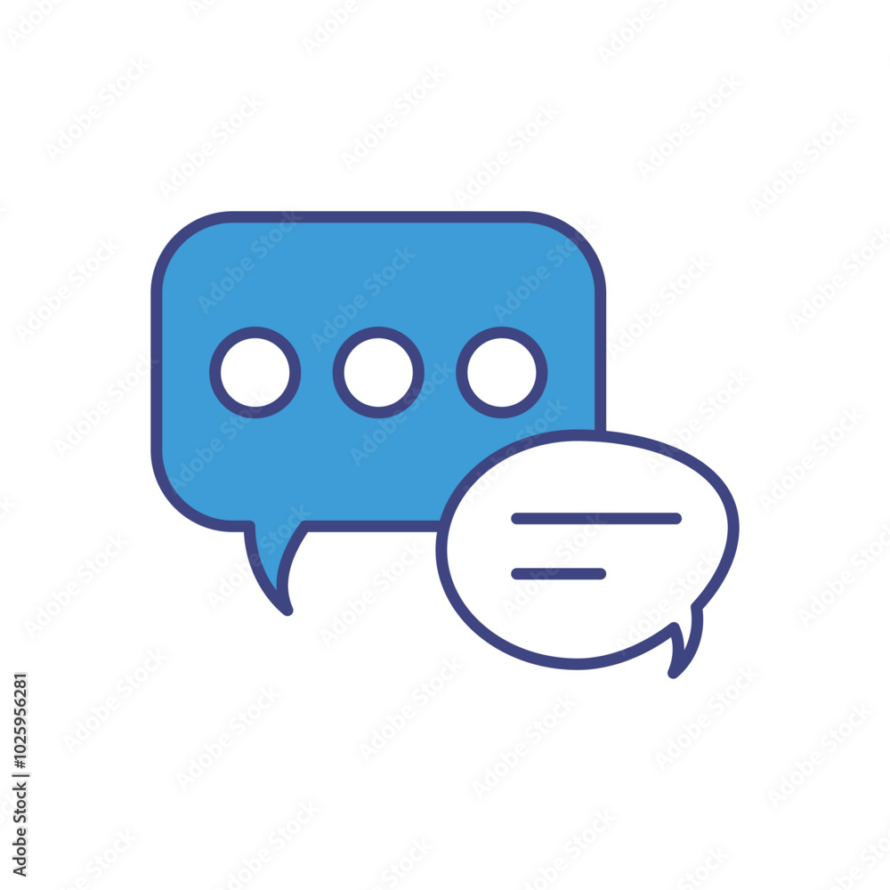 Message Chat vector icons stock illustration Message Chat vector icons stock illustration