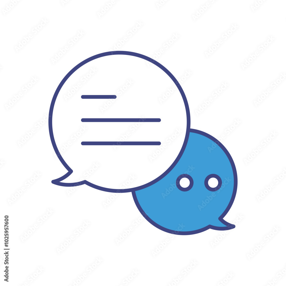 Fototapeta premium Chat vector icons stock illustration