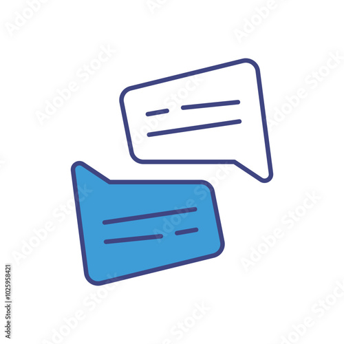 Chatting vector icons stock illustration