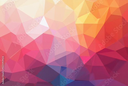 Vibrant Geometric Abstract: Triangles in Motion - Perfect for Modern Branding, Tech Presentations, or Creative Advertising