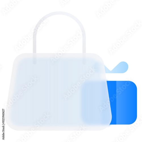 Shipping Cart Bag Basket Trolley Location Place Shopping E-commerce Asset Element Glassmorphism Icons and Symbol Png Svg Illustrator 