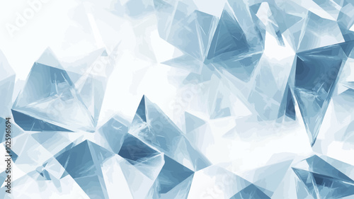 Abstract blue crystal background. Vector illustration. Graphic concept for your design 