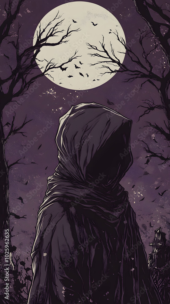 Halloween cover illustration featuring bold outlines, minimal detail, and no shading, perfect for seasonal themes and festive designs. Halloween cover illustration featuring bold outlines, minimal detail, and no shading, perfect for seasonal themes and festive designs.