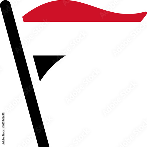 Yemen Flag Free Flown Icon