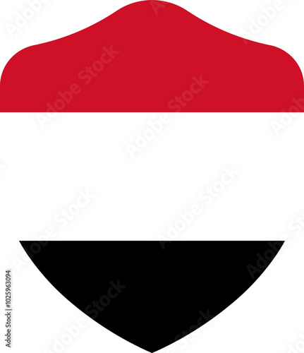 Free Download Yemen Flag on Shield Shape - GFXLoad