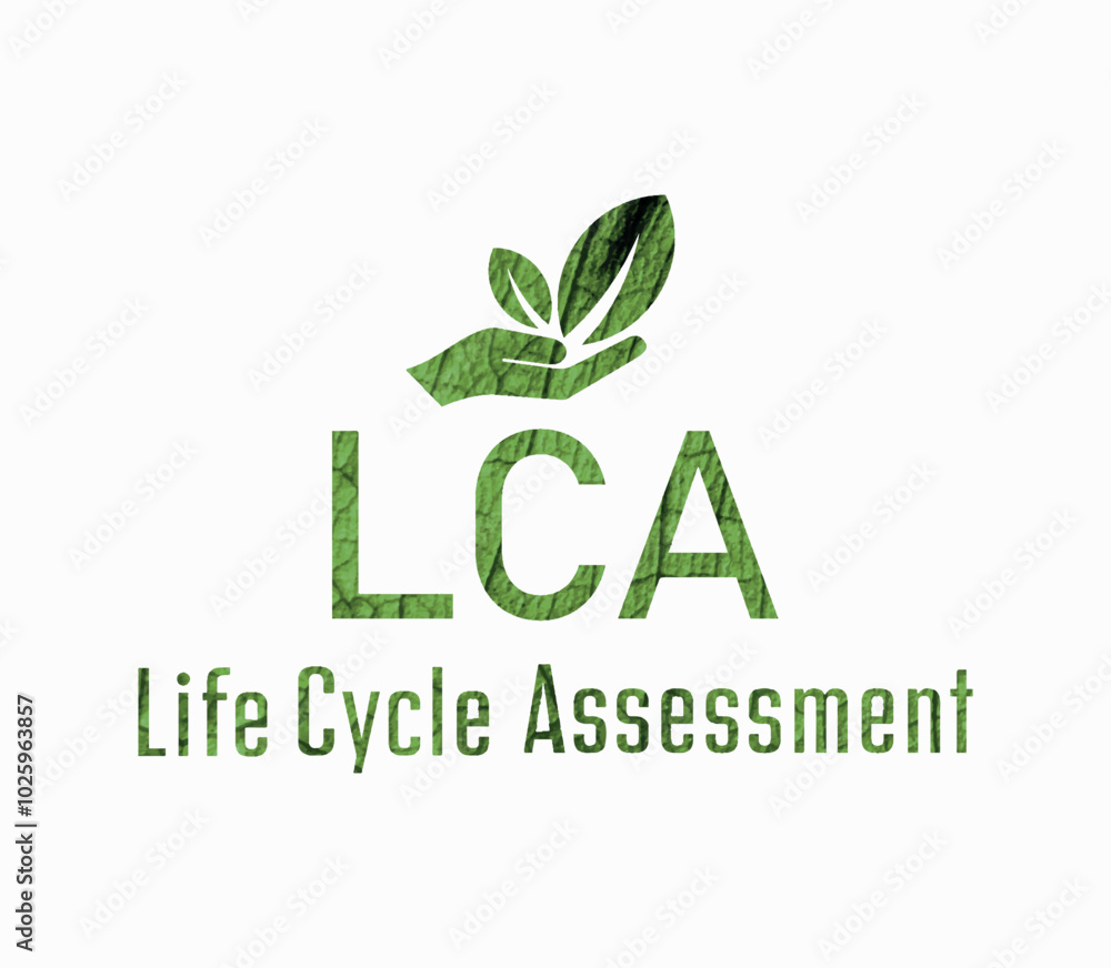 life cycle assessment sign on white background life cycle assessment sign on white background