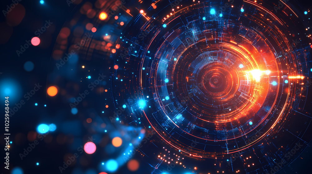 abstract background with glowing circles abstract background with glowing circles