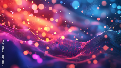 abstract background with bokeh