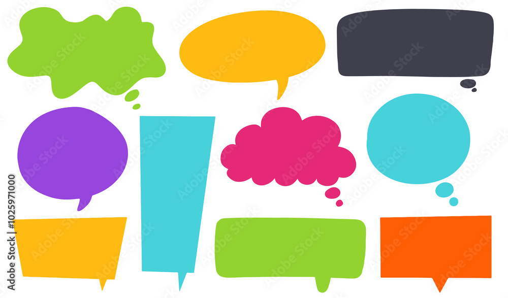 Set talk speech balloon doodle. Hand drawn speech bubble. Set talk speech balloon doodle. Hand drawn speech bubble.