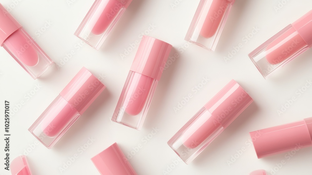 Pink lip gloss tint with color shading pallete smudge gel,Liquid lipsticks with smudge stroke paint,makeup cosmetic lips, product mockup for beauty fashion business,sale,swatch color,template. Pink lip gloss tint with color shading pallete smudge gel,Liquid lipsticks with smudge stroke paint,makeup cosmetic lips, product mockup for beauty fashion business,sale,swatch color,template.