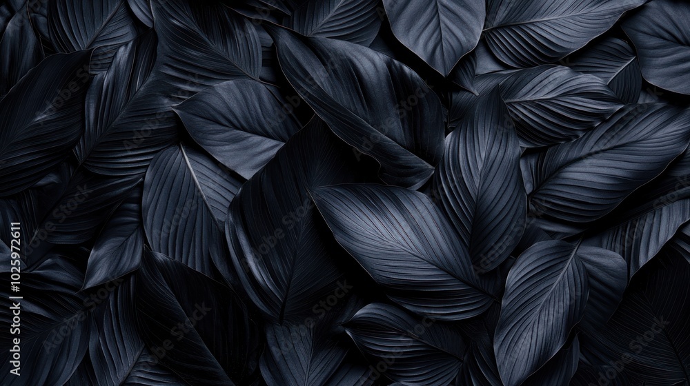 Dark Green Tropical Leaves Dark Green Tropical Leaves