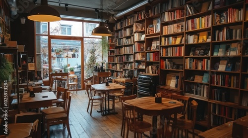 Cozy Bookstore Cafe