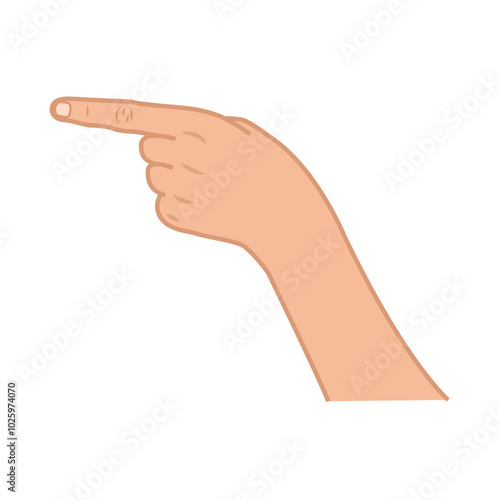 hand with a finger pointing