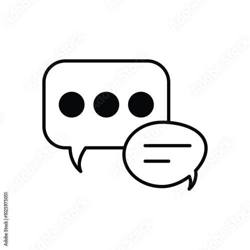 Message Chat vector icons stock illustration