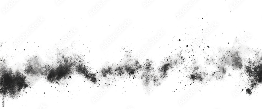 Vector abstract black ink splatter on white background with black charcoal dust explosion texture isolated on white background Vector abstract black ink splatter on white background with black charcoal dust explosion texture isolated on white background