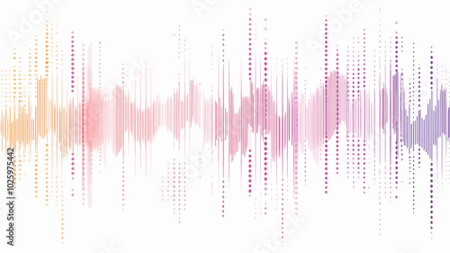 abstract sound wave background with copy space for your text, vector illustration 